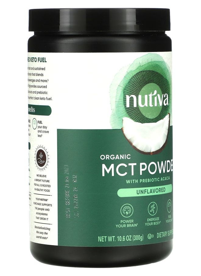 Nutiva Organic MCT Powder Unflavored 10.6 oz (300 g)  - Image 2