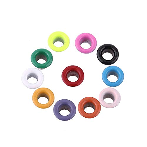 Hilitand 500Pcs Mixed Colors 3mm Round Shape Metal Eyelets Scrapbooking Card Making Craft Leather Hot Eyelets for Hole Punch - Image 1