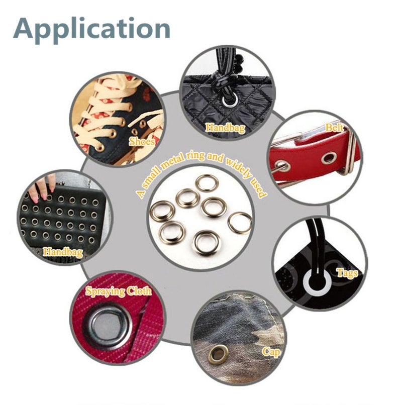 Hilitand 500Pcs Mixed Colors 3mm Round Shape Metal Eyelets Scrapbooking Card Making Craft Leather Hot Eyelets for Hole Punch - Image 3
