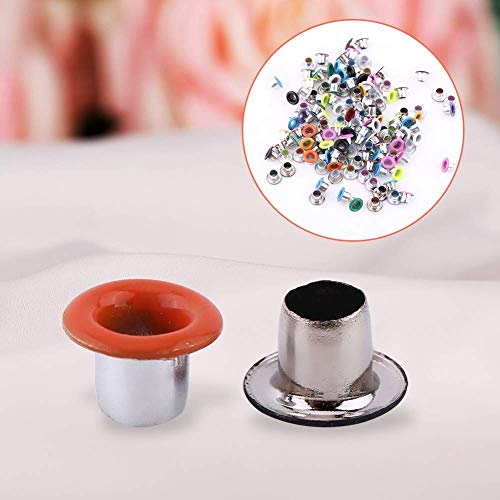 Hilitand 500Pcs Mixed Colors 3mm Round Shape Metal Eyelets Scrapbooking Card Making Craft Leather Hot Eyelets for Hole Punch - Image 5