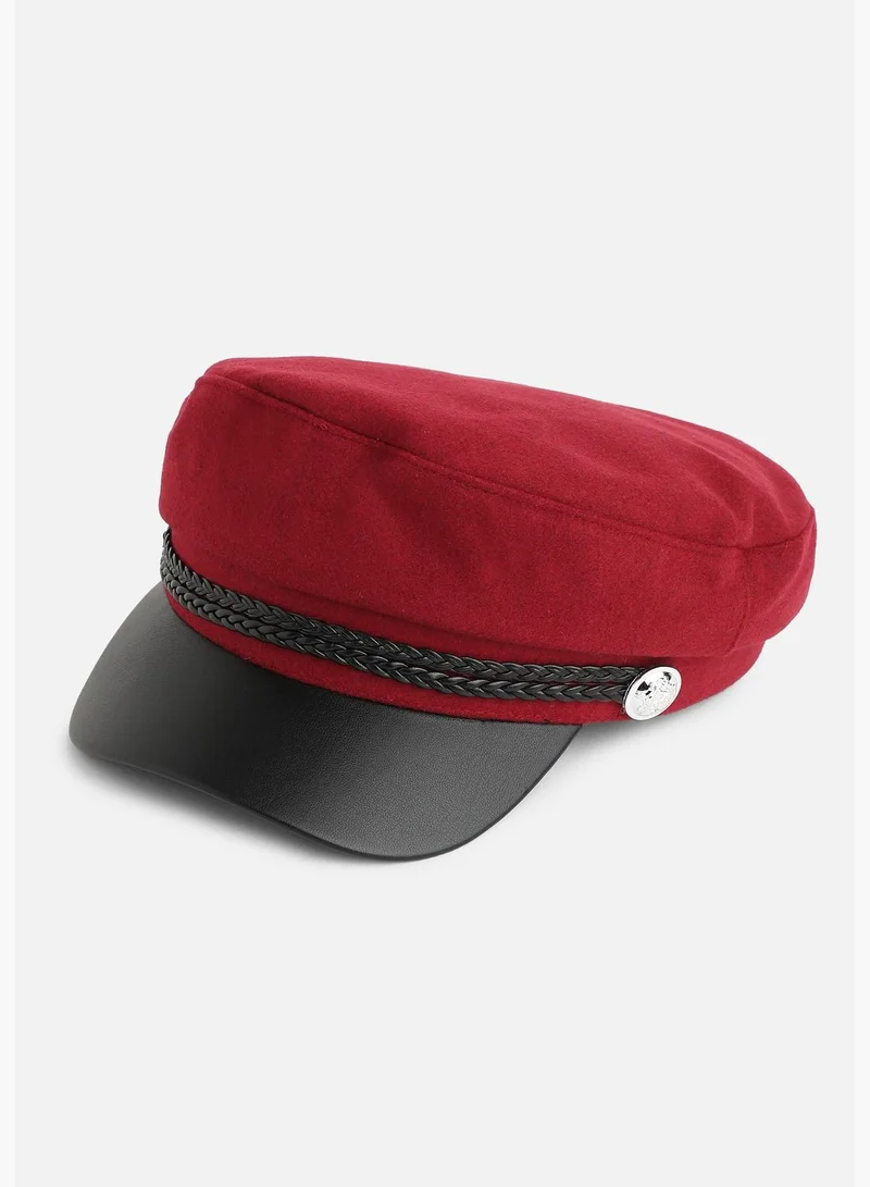 French Accent Casual Solid Polyester Sun Visor Cap For Men