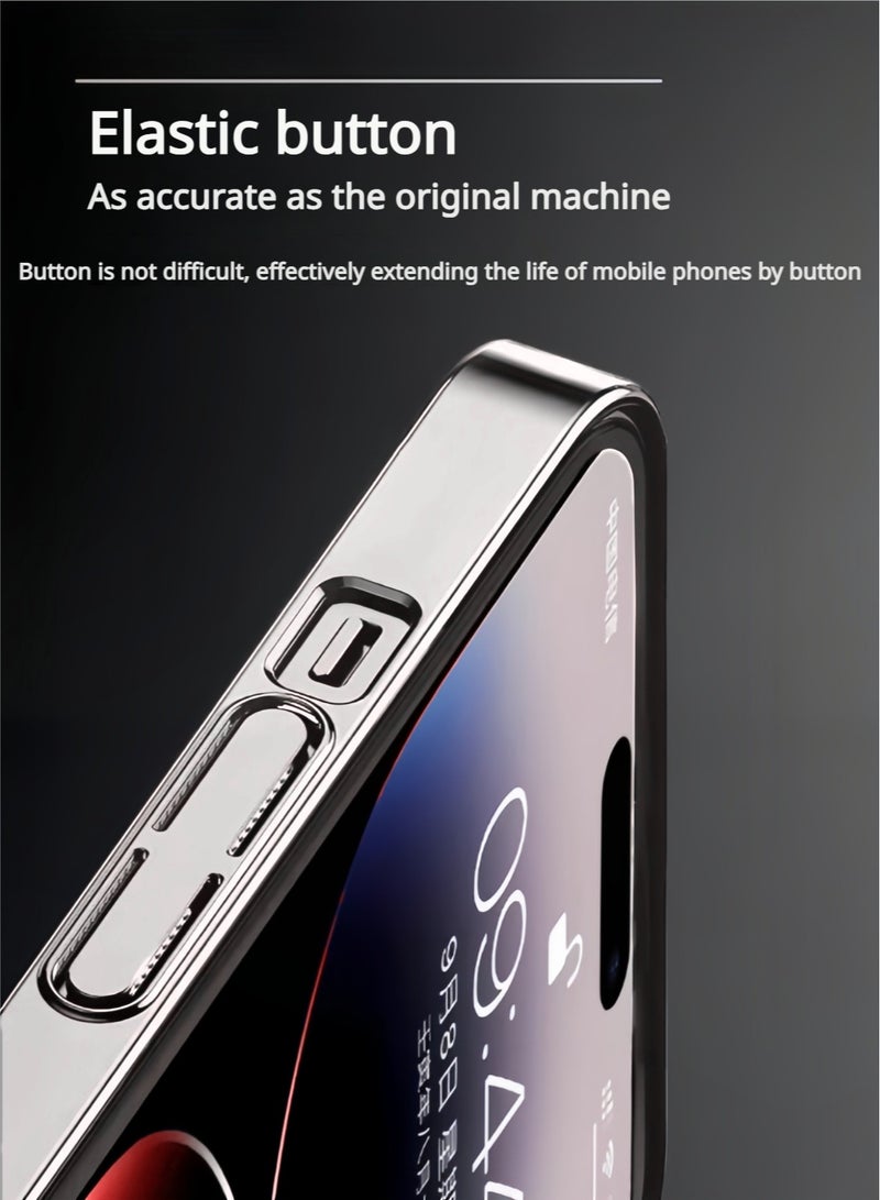 حافظة اي فون 15 زائد ماج سيف 6.7“، مغناطيس أقوى N52، حماية من الدرجة العسكرية مقاومة للصدمات،متوافق مع حامل Ugreen للسيارة, مضادة لبصمات الأصابع ومضادة للخدش،المغناطيسي النحيف مضادة للأصفرار - Image 5