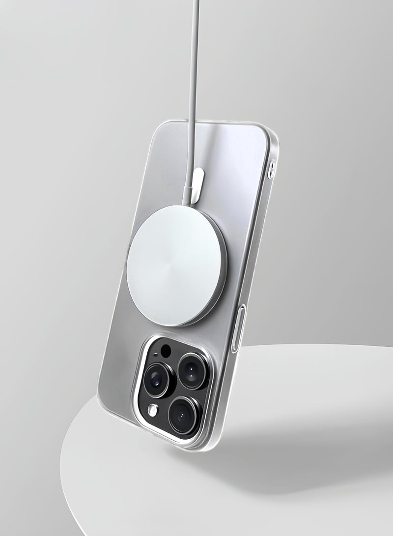 حافظة اي فون 15 زائد ماج سيف 6.7“، مغناطيس أقوى N52، حماية من الدرجة العسكرية مقاومة للصدمات،متوافق مع حامل Ugreen للسيارة, مضادة لبصمات الأصابع ومضادة للخدش،المغناطيسي النحيف مضادة للأصفرار - Image 4