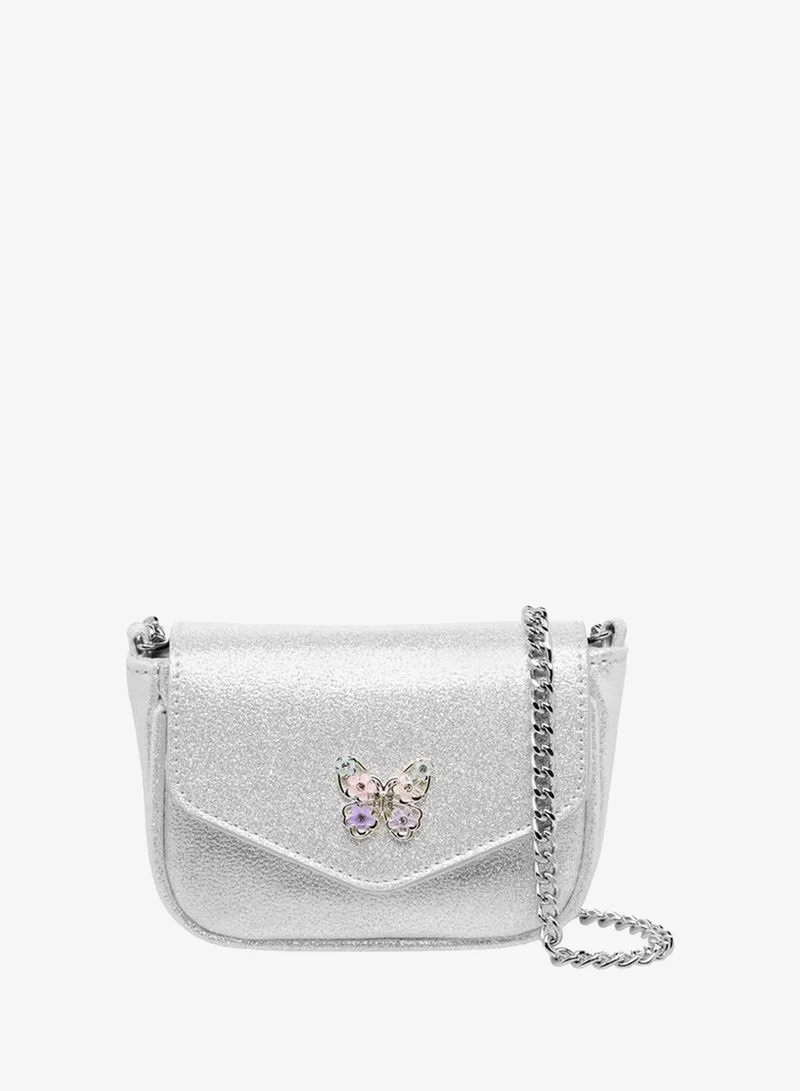 سيليست Butterfly Embellished Crossbody Bag with Chain Strap Ramadan Collection