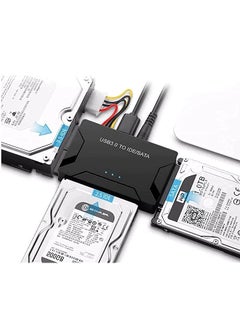 USB 3.0 إلى Sata Ide محول محول القرص الصلب العالمي 2.5 بوصة 3.5 بوصة Sata وIde Hdd يتضمن محول طاقة 12 فولت 2 أمبير يدعم سعة 6 تيرابايت