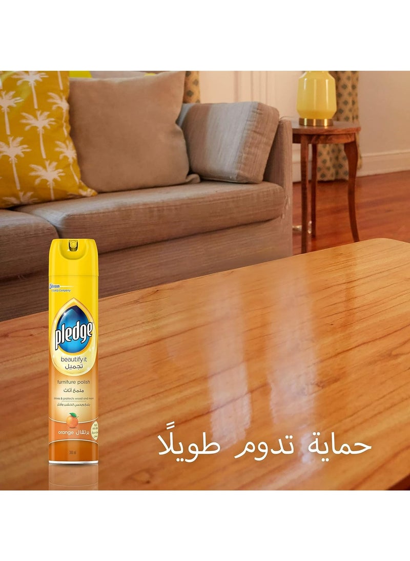 Pledge - Furniture Polish Orange 300ml - Image 1