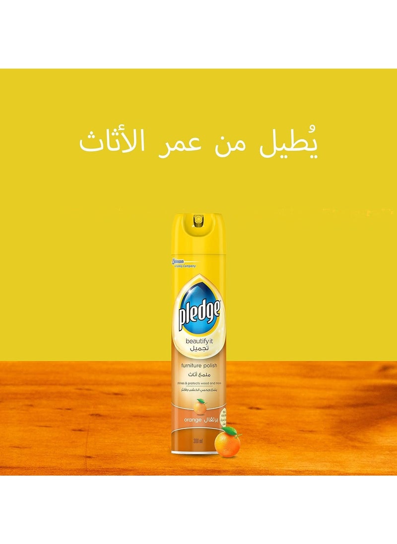 Pledge - Furniture Polish Orange 300ml - Image 1