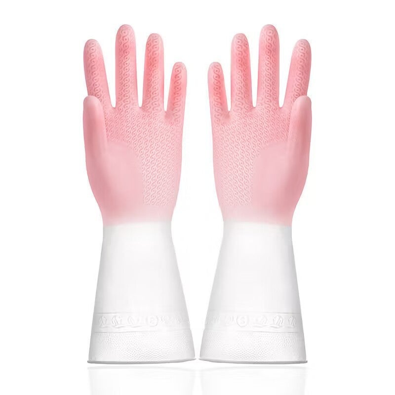 Durable Gradient Kitchen Cleaning Latex Gloves Gradient powder Gradient powder