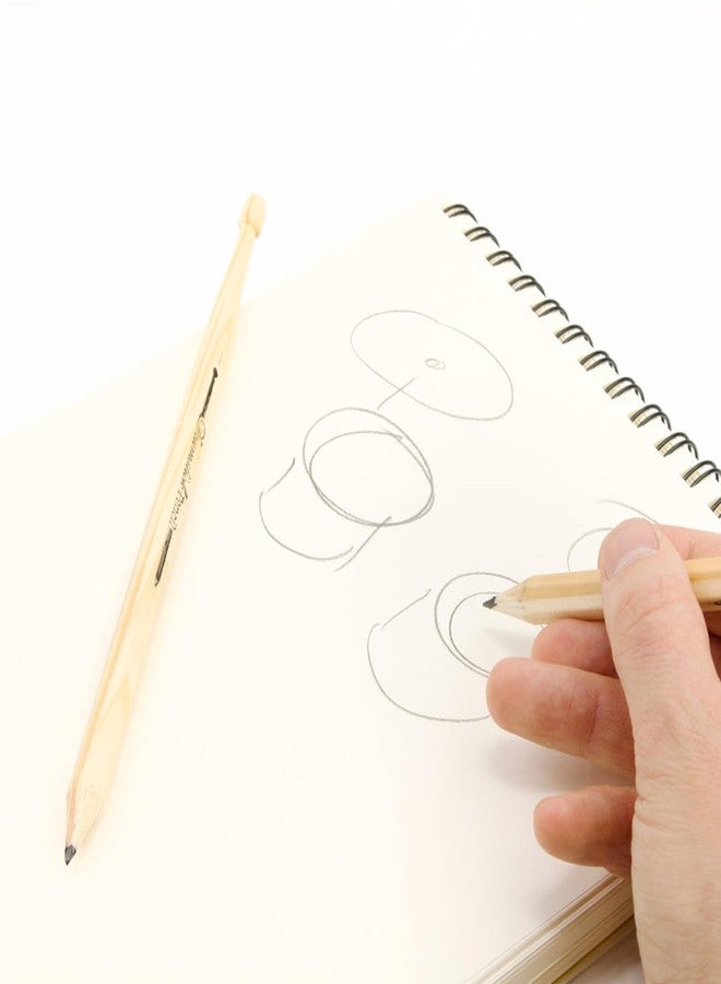 صك UK أقلام رصاص على شكل عصا طبل من Suck UK - هدايا مميزة لعشاق الطبول من الرجال ومحبي الموسيقى - قلم رصاص خشبي على شكل عصا طبل للرسم - أدوات مكتبية ومدرسية فريدة - أقلام رصاص رائعة على شكل طقم طبول - طقم من قلمين أسودين - Image 2