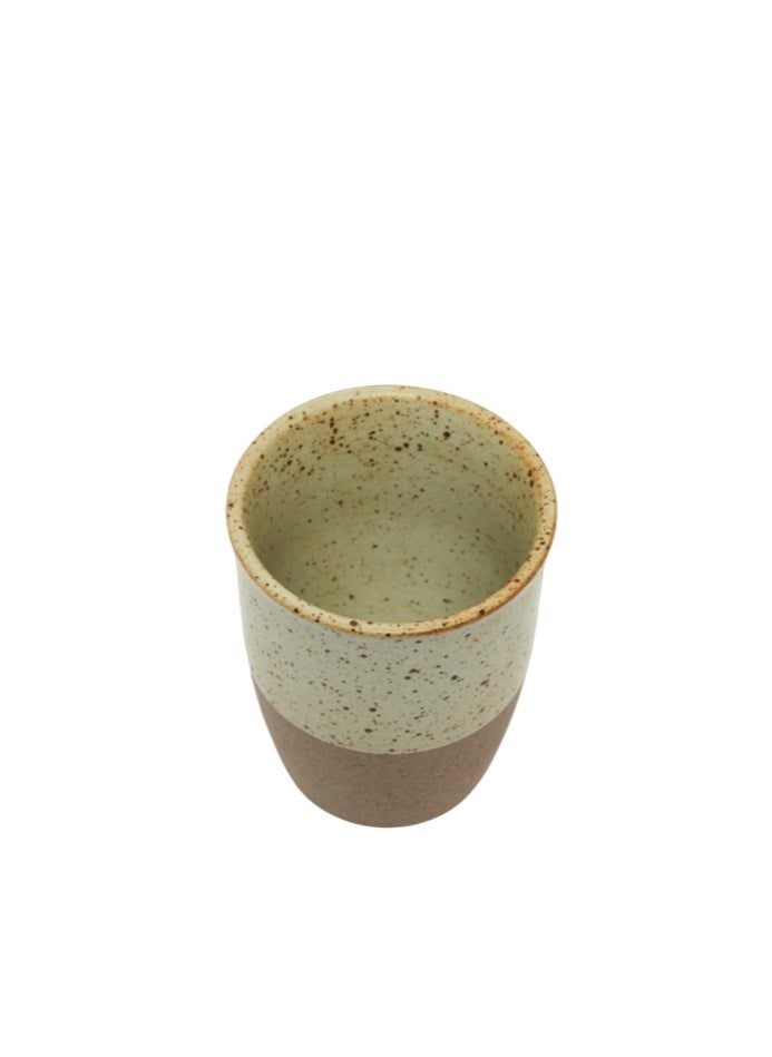 Prickly Pear Cream Speckled Split Espresso Mug  - Image 3