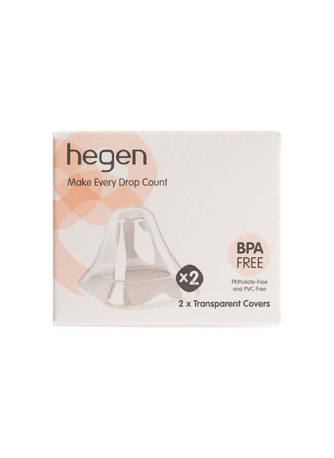 hegen Pack Of 2 Transparent Cover For Feeding Bottle  - Image 2