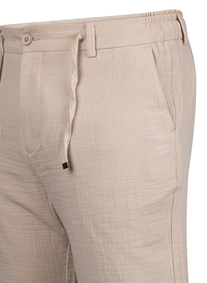 JIMMY SANDERS 100% Cotton Jogger Short