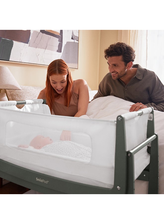 Snuz SnuzPod4 Bedside Crib - Sage - Image 4