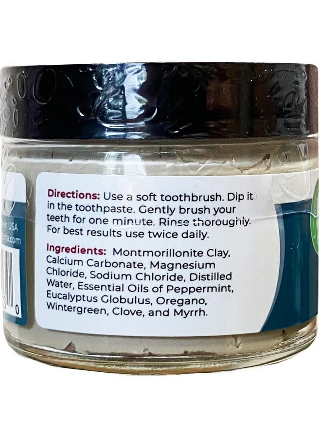 ڤيڤا دوريا عبوة من 4 قطع من معجون أسنان فيفا دوريا الطبيعي الخالي من الفلورايد - بنكهة النعناع (وعاء زجاجي سعة 3 أونصات) ينعش الفم وينعش النفس ويحافظ على صحة الأسنان واللثة - Image 2