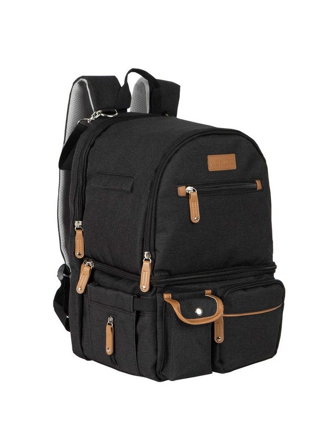 MOMIGO Breast Pump Backpack - Mother Outdoor Working Backpack with 13 Inch Laptop Compartment Fit Most Breast Pumps (Black) - Image 1