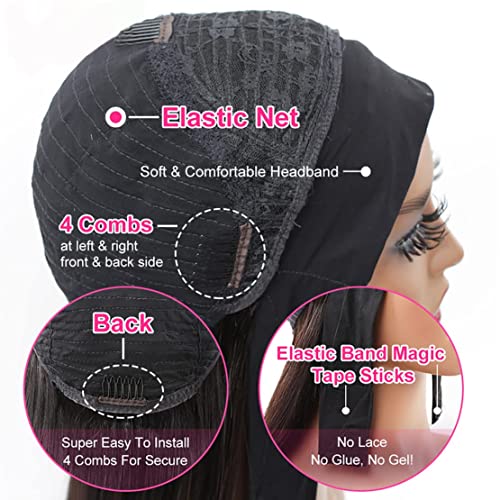Celiarita Red Burgundy Headband Wigs Human Hair Deep Wave 18 Inch None Lace Front Wigs Curly Human Hair Headband Wig Glueless Machine Made Deep Wave 99J Headband Wig for Black Women 150 Density - Image 3