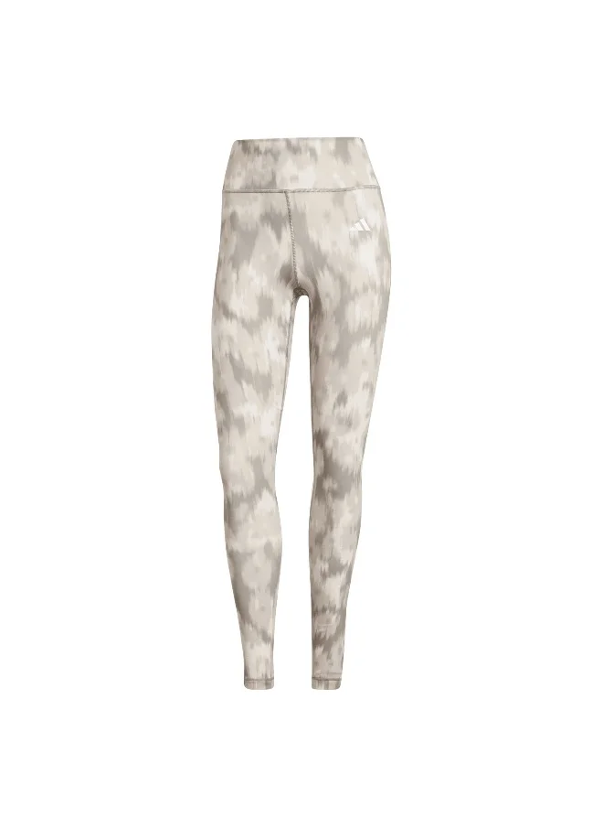 اديداس adidas Opt Ess Aop L Beige Training Tights 2XS