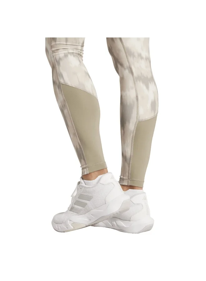 Adidas Opt Ess Aop L Beige Training Tights 2XS