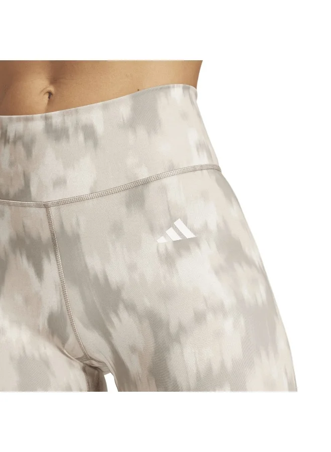 Adidas Opt Ess Aop L Beige Training Tights 2XS