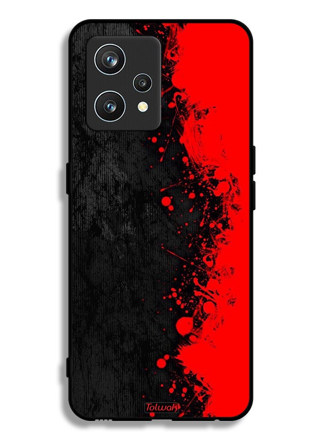 Tolwak Realme 9 Pro Plus Protective Case Cover Paint Abstract Pattern - Image 1