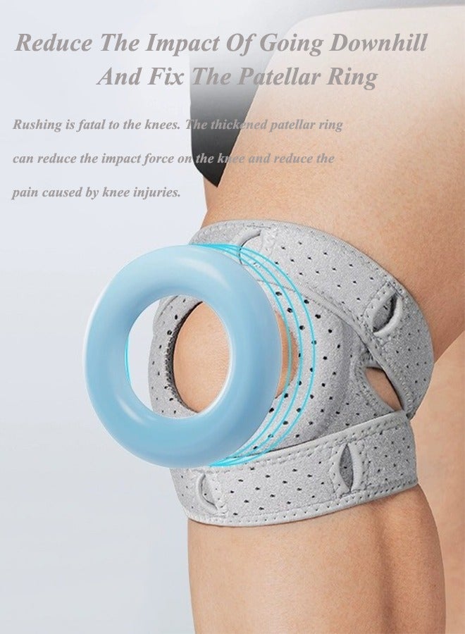Patellar Knee Brace - Adjustable Knee Brace For Men And Women With Side Stabilizers, Open Patella Support For Injuries, Running, Sports And Exercise - 1 Pack - Image 2