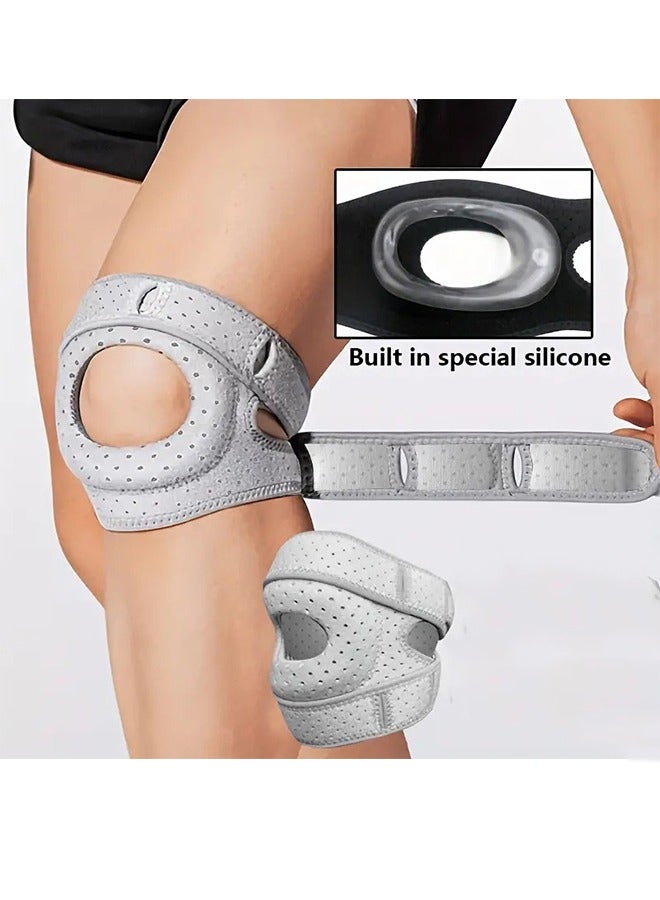 Patellar Knee Brace - Adjustable Knee Brace For Men And Women With Side Stabilizers, Open Patella Support For Injuries, Running, Sports And Exercise - 1 Pack - Image 4