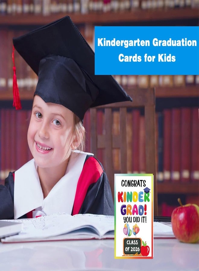 JUESMOS Class of 2026 Kindergarten Graduation Gift Card for Kids - Kindergarten Greeting Card with Envelope - Preschool Prek Graduation Gifts for Kids Girls Boys - Image 4