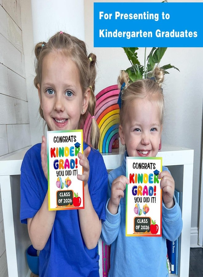 JUESMOS Class of 2026 Kindergarten Graduation Gift Card for Kids - Kindergarten Greeting Card with Envelope - Preschool Prek Graduation Gifts for Kids Girls Boys - Image 3
