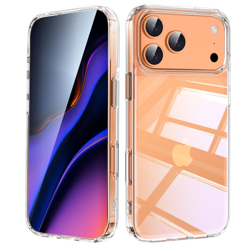 ZedGear Case for iPhone 17 Pro Silicone Case Clear Transparent Shockproof Scratch Resistant Protective Phone Soft Silicone Slim Cover for iPhone 17 Pro (Transparent) - Image 4