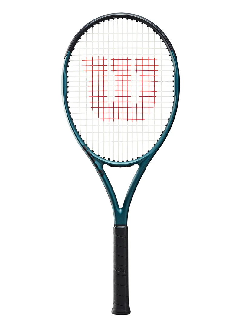 Ultra Team V4 Tennis Racket, Head 100, 16X19, Adults, Intermediate/ Advanced - Black/ Blue