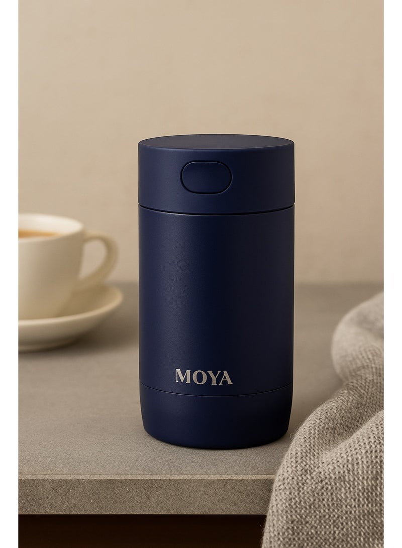 Moya "Ripple" 240ml Travel Coffee Mug Navy - Image 5