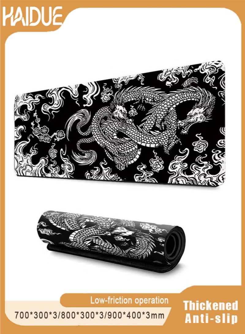 Haidue Dragon Anime Design Dual-Use Mousepad - Thickened Anti-Slip Rubber Base   High-Density Fiber Smooth Surface  XXL Precision Tracking Area   Dynamic Dragon Pattern Aesthetics   Wrist-Friendly Low-Friction Operation   Optimized for Gaming & Office - Image 1