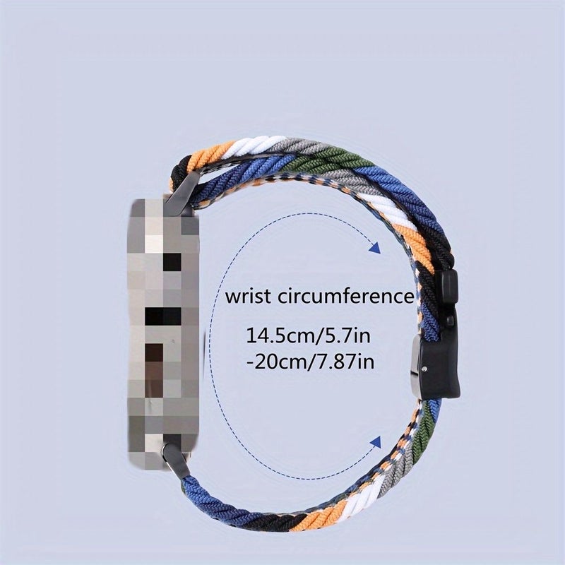 Nylon Braided Sport Band For 42 44 45 49mm Automatic Buckle Elastic Strap - Image 2