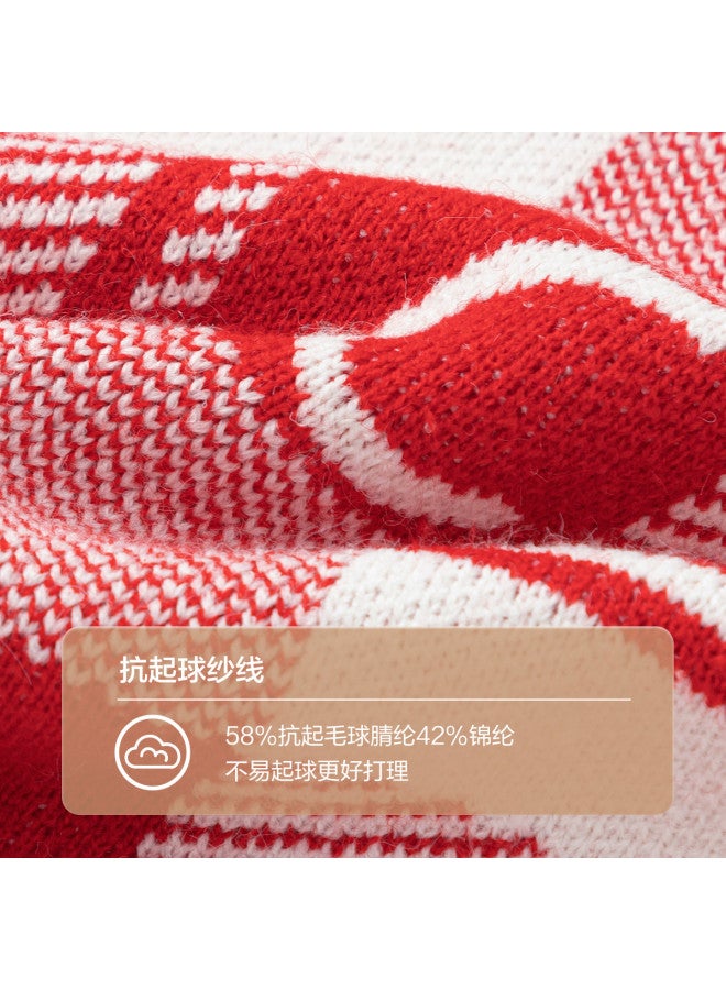 Balabala Chinese Style Plaid Color-block Kids Sweater Boys Girls 2025 Spring New Arrival Toddler Big Child Knitwear - Image 4
