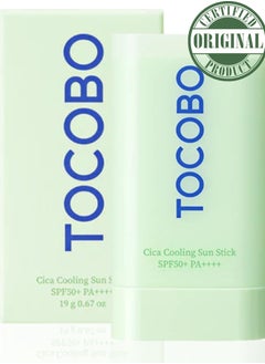 Tocobo TOCOBO Cica Cooling Sun Stick SPF50+ PA+++ – Soothing Sunscreen Stick with Centella Asiatica for Face – Cooling Formula, Hydrating, Non-Greasy, No White Cast 18g  - Image 1