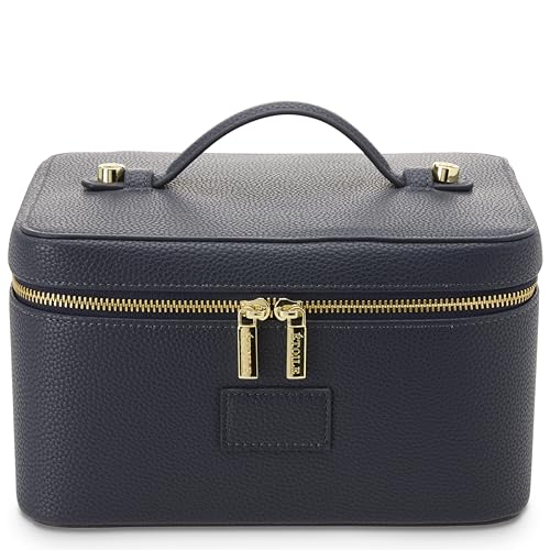 ETOILE - Vanity Case Navy - Stylish Travel Makeup Bag Organizer with Dividers - Image 1