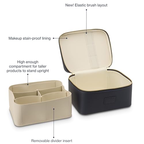 ETOILE - Vanity Case Navy - Stylish Travel Makeup Bag Organizer with Dividers - Image 3