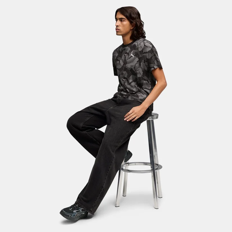 PUMA Black Men's ESS Logo Lab Story 2 T-Shirt for Men | Best Price UAE