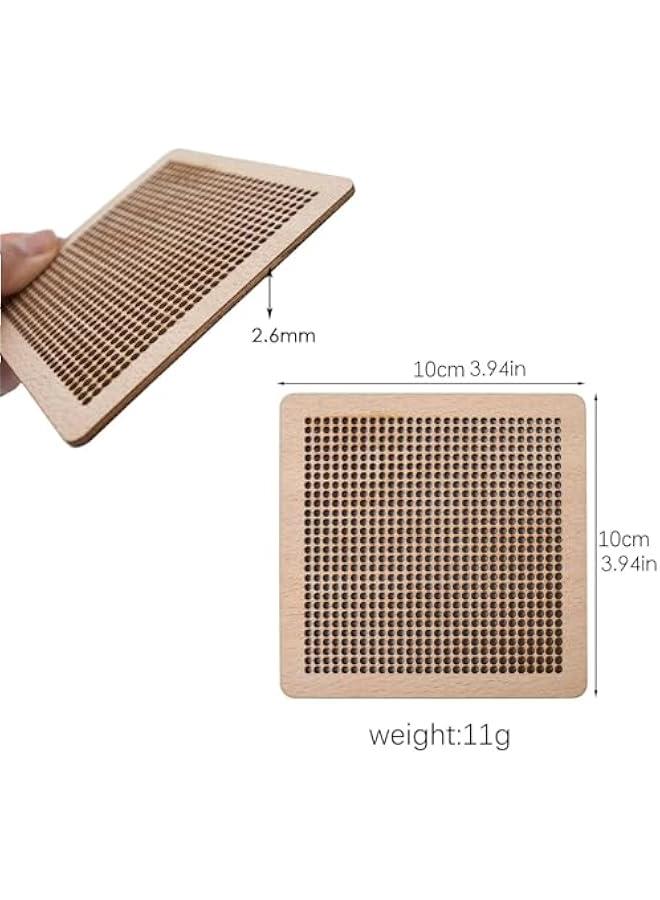 Needle Coaster Set, Embroidery Yarn Kit, Needlepoint Stitching Kit, Needlepoint Coaster, Hand Embroidery Coaster Kit, Coaster Making Kit, Needlepoint Craft Kit - Image 2