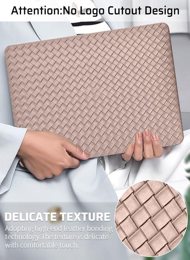 Seorsok Compatible with MacBook Air 13.6 inch Case M4 M3 M2 2025 2024-2022 Release A3240 A2681 A3113 Touch ID,Elegant Plastic Hard Shell Case with Transparent Keyboard Cover,Brown Tartan PVC Leather - Image 2