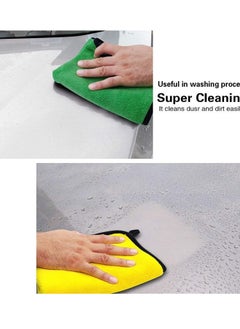 Generic 3pcs Superfiber Car Dry Towel, Double-Sided Super Thick Plush Superfiber Towel  - Image 2