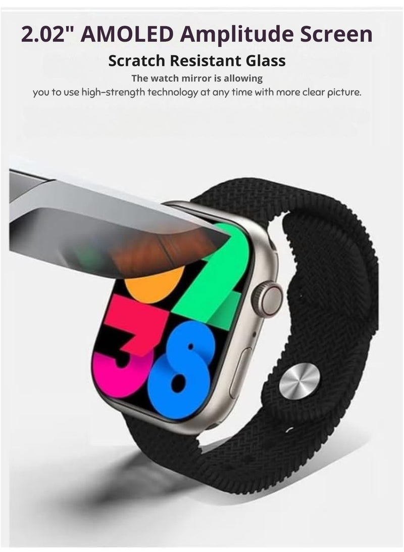 WISME Wisme WS 10-3 Max Smartwatch with 5-in-1 Strap Set | Bluetooth Fitness Tracker, Heart Rate & SpO2 Monitor, Sleep & Activity Tracking – Unisex Waterproof Smart Watch | Black  - Image 2