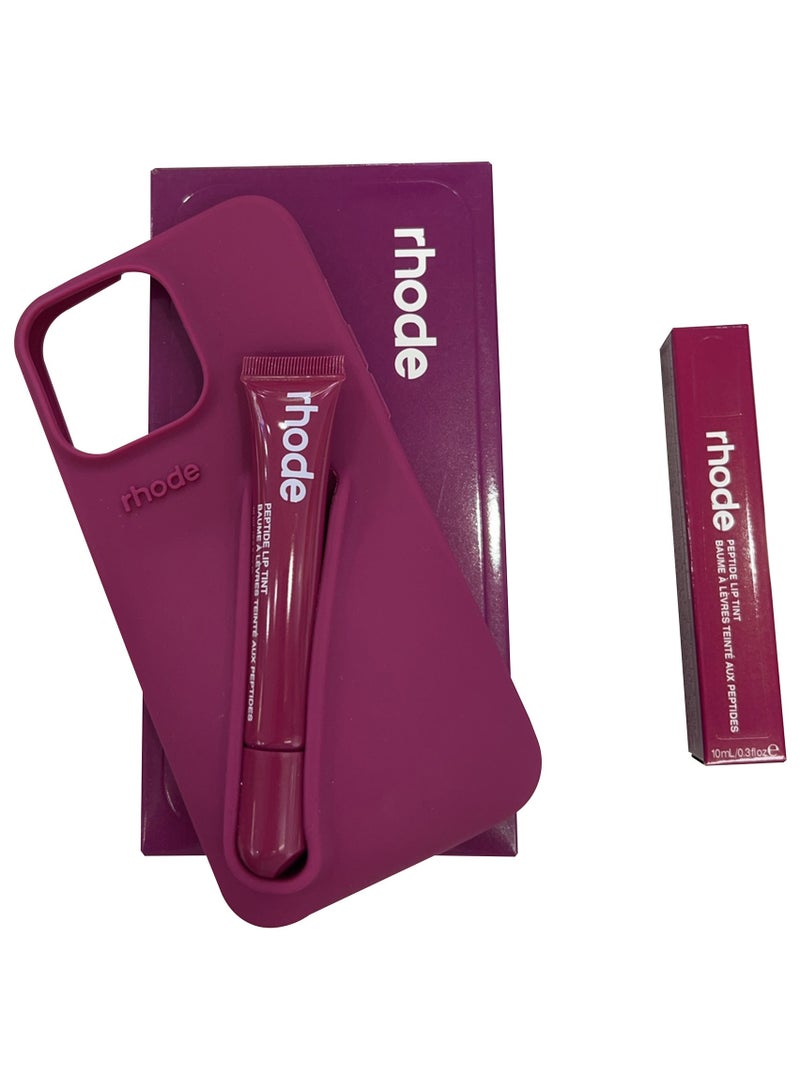 رود جراب هاتف محمول بسيط لاصق لدعم الشفاه لهاتف iPhone، جراب مطاطي لملمع الشفاه، أحمر شفاه مرطب، داعم للشفاه (هلام التوت) - Image 4