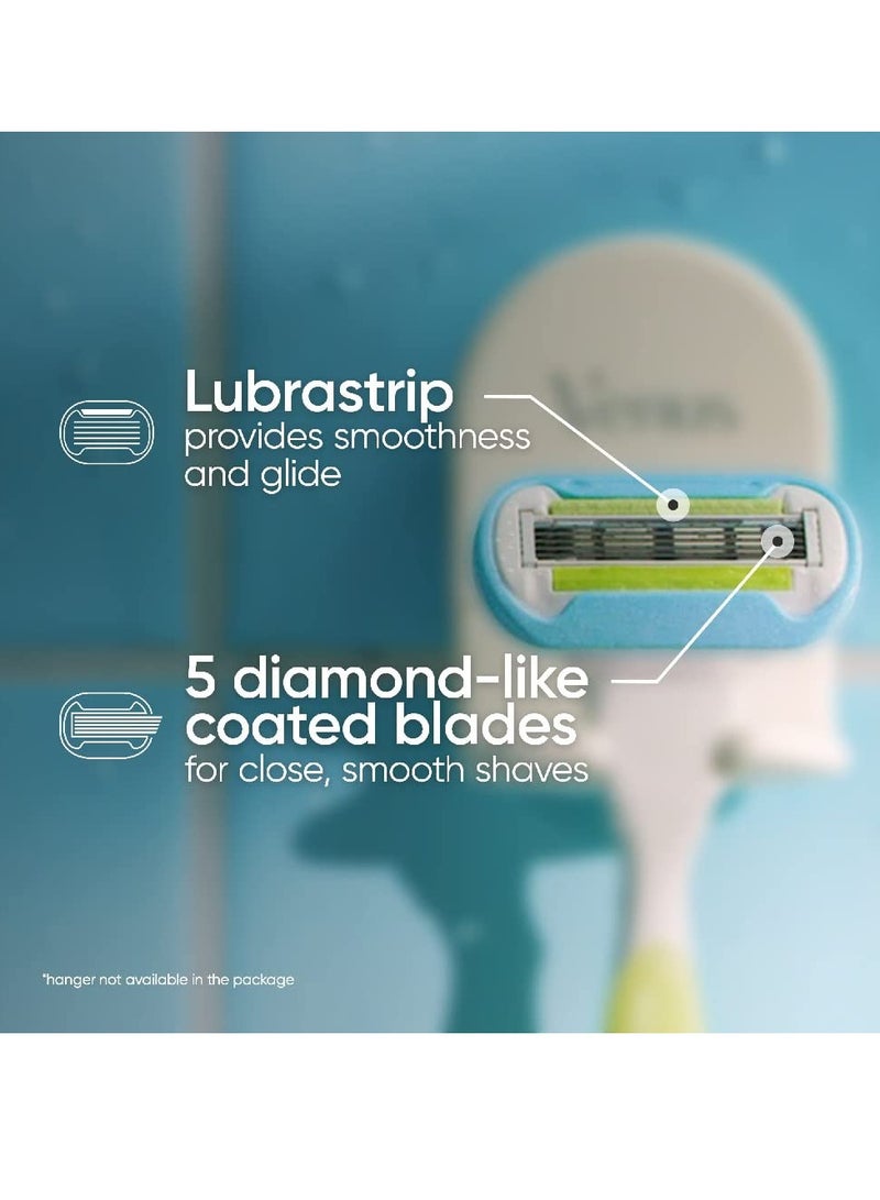 Gillette شفرات حلاقة جيليت فينوس للنساء، فينوس إكسترا سموذ 4 قطع وفينوس ديلوكس سموذ سينسيتيف 2 قطع، 6 شفرات إجمالية - Image 2