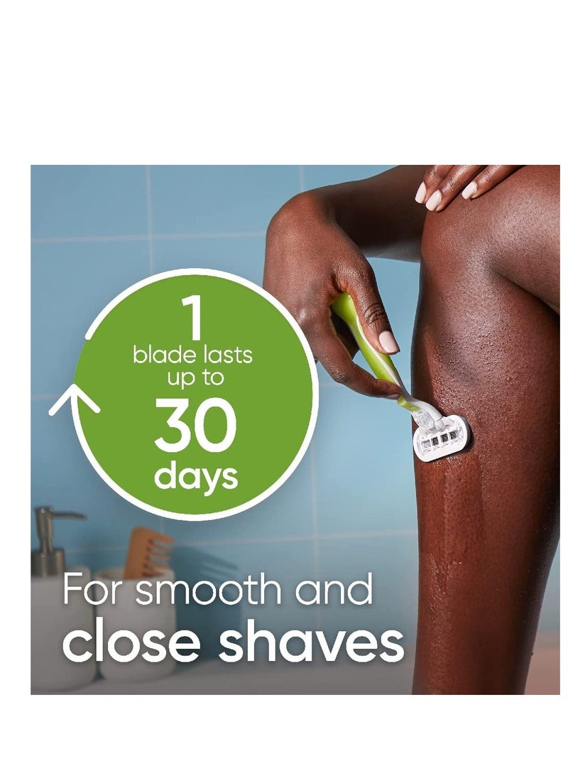 Gillette شفرات حلاقة جيليت فينوس للنساء، فينوس إكسترا سموذ 4 قطع وفينوس ديلوكس سموذ سينسيتيف 2 قطع، 6 شفرات إجمالية - Image 5