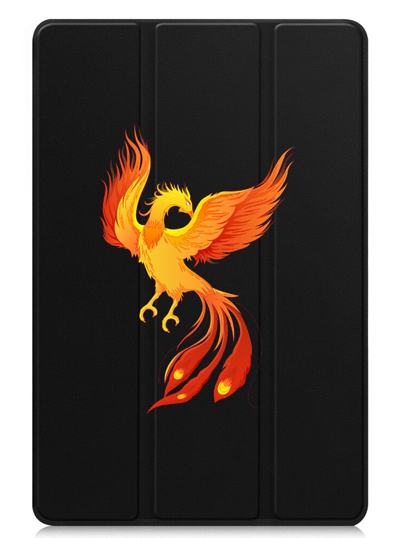 Theodor Protective Flip Case For Apple iPad Air 13 (2024) With Trifold Stand Auto Wake Sleep Shockproof Cover Phoeniox bird flying - Image 1