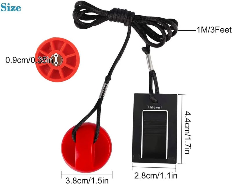 Thlevel Treadmill Universal Magnet Safety Key Compatible with Most of NordicTrack, Proform, Image, Weslo, Reebok, Epic, Golds Gym, Freemotion, and Healthrider Treadmills - Image 2