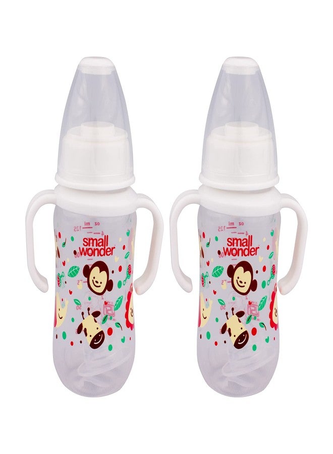 Small Wonder Clear Baby Feeding Bottle (Pack of 2), 125 ML, White - Image 1