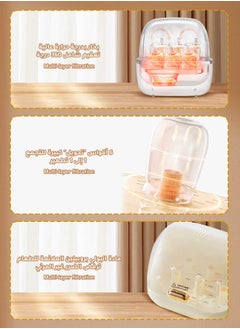 Ominii Baby Bottle Sterilizer & Dryer – 4-in-1 Fully Automatic Steam Sterilizer with Auto Shut-Off, Anti-Dry-Burn, Large Capacity for 6 Bottles, Low Noise 45dB – Perfect for Ramadan Baby Care & Hygiene  - Image 4
