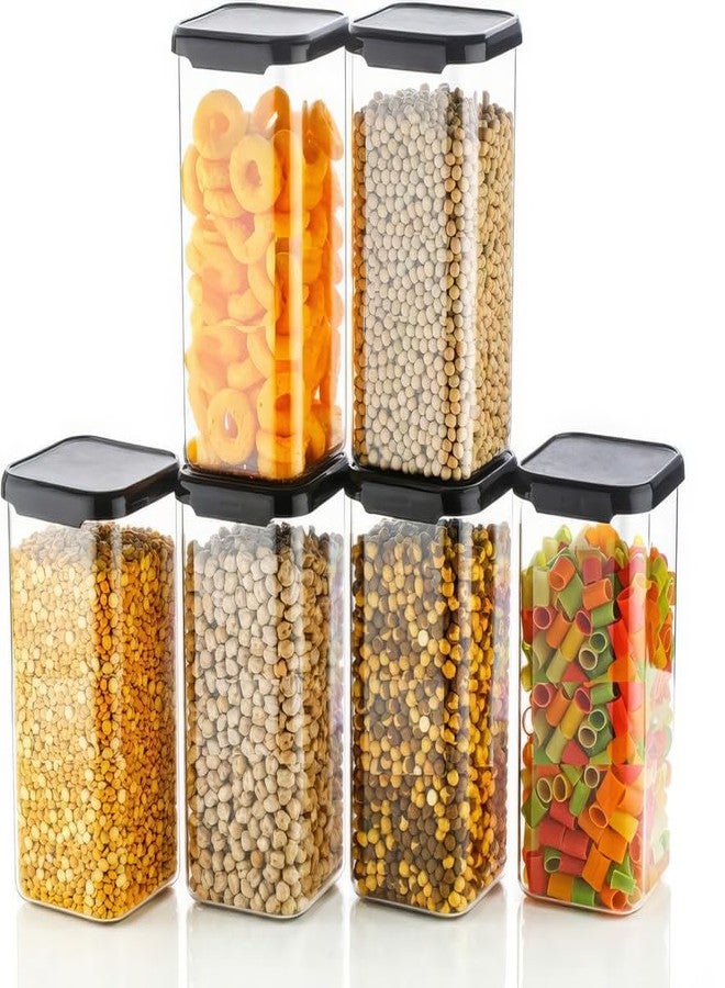 KWER مجموعة حاويات KWER محكمة الإغلاق لتخزين أدوات المطبخ، حاويات خالية من مادة BPA لتخزين أدوات المطبخ، منظم مطبخ وأدوات تخزين وإكسسوارات مطبخ (مجموعة من 8 قطع سعة 1500 مل) (بلاستيك) - Image 2